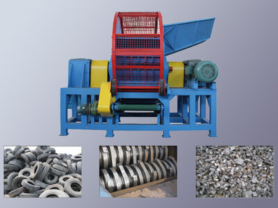 Tire Cutting & Shredding Machine